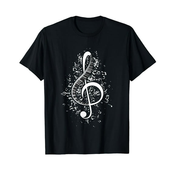 Treble Clef Keys - Piano Player Pianist Classical Music T-Shirt