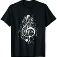 thumbnail image 1 of Treble Clef Keys - Piano Player Pianist Classical Music T-Shirt, 1 of 3