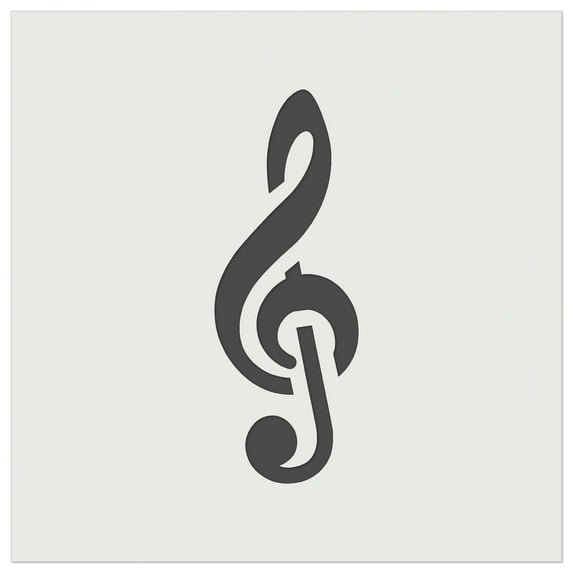 Treble Clef Music DIY Cookie Wall Craft Stencil - 4.5 Inch