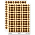 thumbnail image 1 of Treble Clef Music in Circle 200+ Round Stickers - Orange - Matte Finish - 0.50" Size, 1 of 3