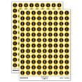 thumbnail image 1 of Treble Clef Music in Circle 200+ Round Stickers - Yellow - Gloss Finish - 0.50" Size, 1 of 3