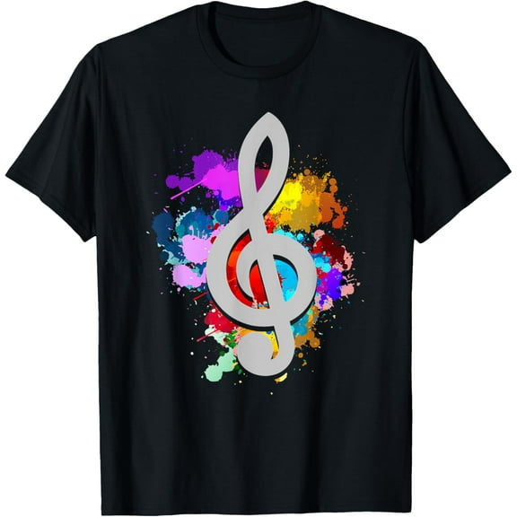 Treble Clef Musician Composer Colorful Classical Music T-Shirt