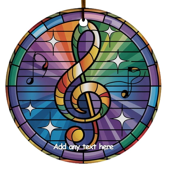 Treble Clef Ornament Unique Ornament Gift for Man, Woman, Family & Friends, Customizable Christmas Tree Decoration Christmas 2025