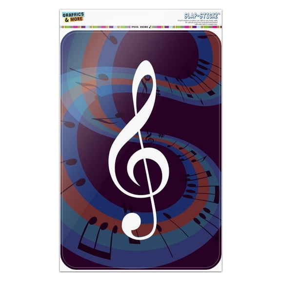 Treble Clef on Music Notes Home Business Office Sign