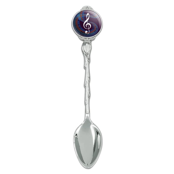 Treble Clef on Music Notes Novelty Collectible Demitasse Tea Coffee Spoon