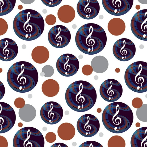 Treble Clef on Music Notes Premium Gift Wrap Wrapping Paper Roll