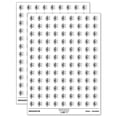 thumbnail image 1 of Treble Clef on Staff Music 200+ Round Stickers - White - Gloss Finish - 0.50" Size, 1 of 3