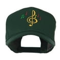 thumbnail image 1 of Treble Clef with Notes Embroidered Cap - Green OSFM, 1 of 5
