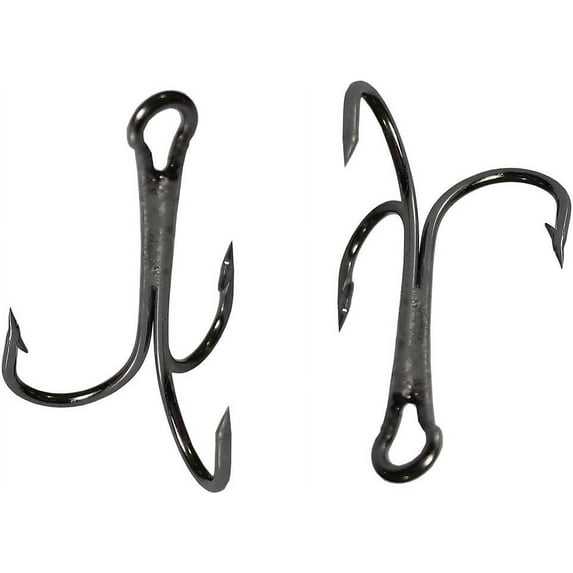 Treble Hook Strong Treble Fishing Hooks High Carbon Steel Fishing Hooks Tackles Box for Lures Baits Treble Fishing Hooks Size 8/0 10/0 (15pcs 8/0)