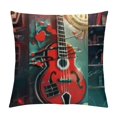 thumbnail image 1 of Treble Love and Music Print Fun Cushion Cover Novelty Throw Pillow Case Outdoor Sofa Couch Living Room Single, 1 of 5