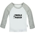 thumbnail image 1 of Treble Maker Funny T shirt For Baby, Newborn Babies T-shirts, Infant Tops, 0-24M Kids Graphic Tees Clothing (Long Gray Raglan T-shirt, 18-24 Months), 1 of 4