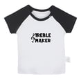 thumbnail image 1 of Treble Maker Funny T shirt For Baby, Newborn Babies T-shirts, Infant Tops, 0-24M Kids Graphic Tees Clothing (Short Black Raglan T-shirt, 18-24 Months), 1 of 4