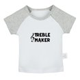 thumbnail image 1 of Treble Maker Funny T shirt For Baby, Newborn Babies T-shirts, Infant Tops, 0-24M Kids Graphic Tees Clothing (Short Gray Raglan T-shirt, 0-6 Months), 1 of 4