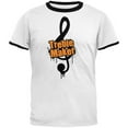 thumbnail image 1 of Treble Maker Mens Ringer T Shirt White-Black SM, 1 of 1