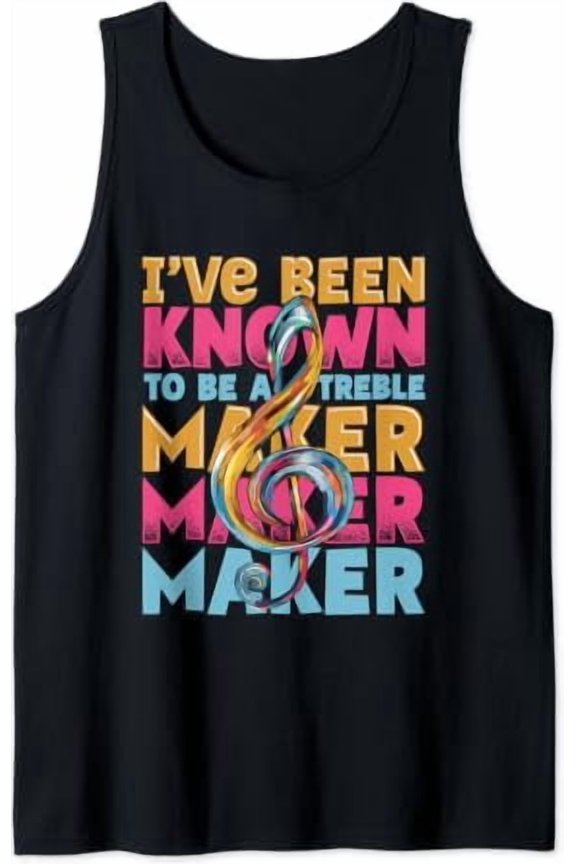 Treble Maker Musician Pun Music Teacher Tank Top Size S-3XL