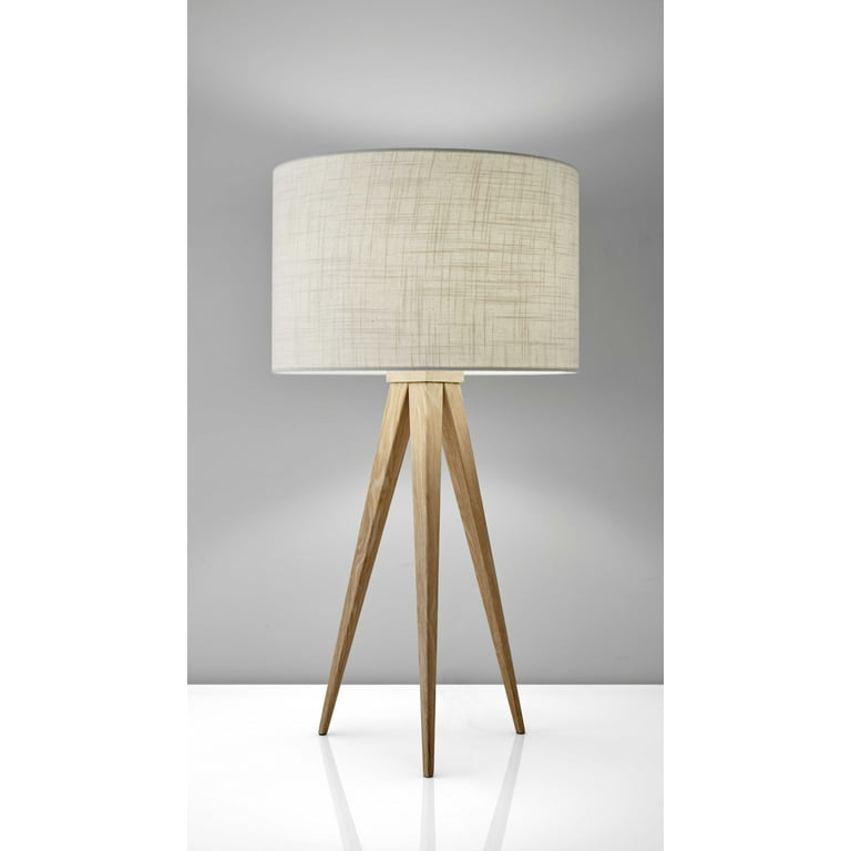 Treble Natural Wood Table Lamp