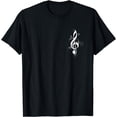 thumbnail image 1 of Treble clef, music, symbol, musical notes, sheet music T-Shirt, 1 of 4