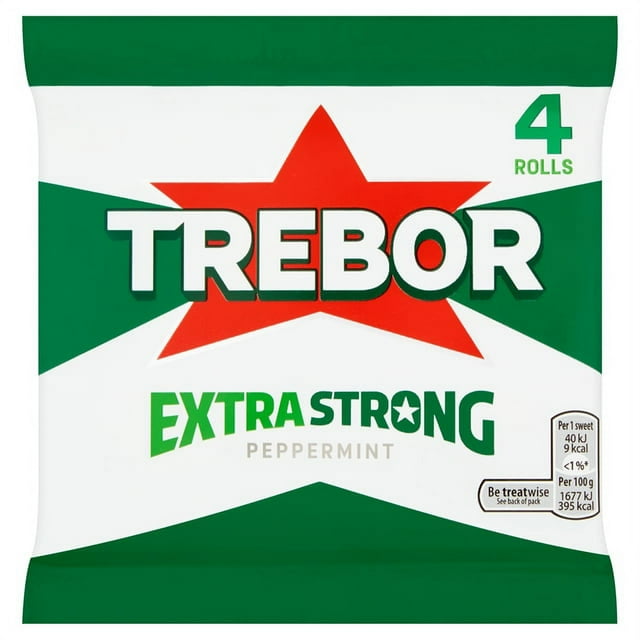 Trebor Extra Strong Mints Peppermint Multipack 4 Pack 165.2g - Walmart.com