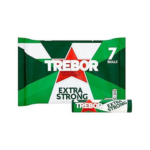 Trebor Extra Strong Peppermint 7 x 41g - Pack of 6