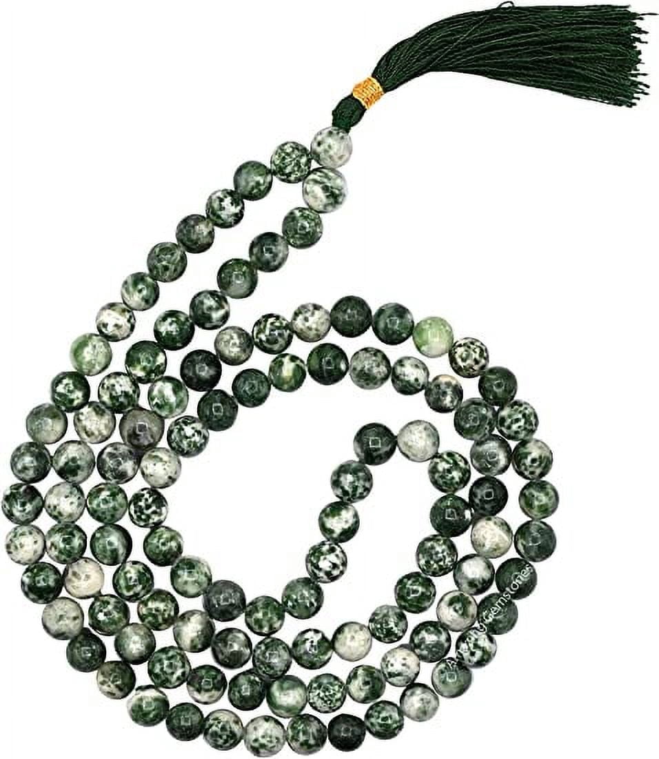 Tree Agate Mala Beads 108 Buddhist Prayer Beads Japamala - Walmart.com