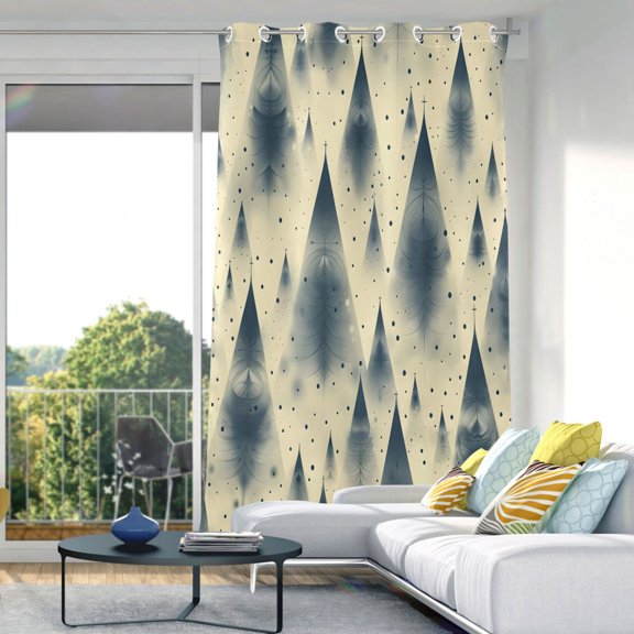 Tree Art Pattern Blackout Curtains 84"x42" Thermal Insulated Curtain 1 Panel