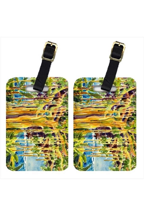 Tree - Banyan Tree Luggage Tag - Pair 2- 4 x 2.75 In.