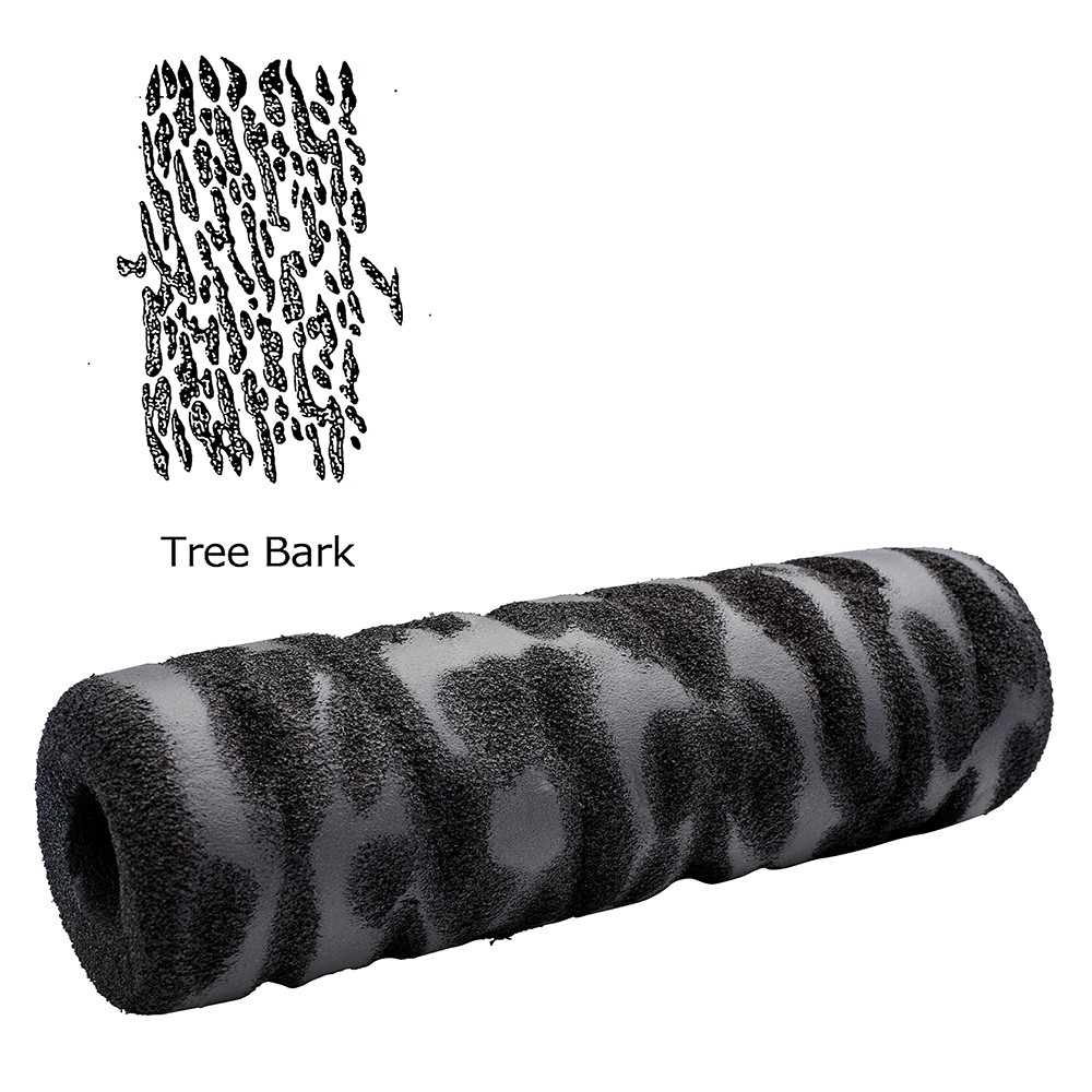 ToolPro Roller Cover Tree Bark Foam Texture