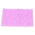 thumbnail image 1 of Tree Bark Texture Silicone Mold Cake Fondant Lace Mold Imprint Mat Decorating SuppliesPink, 1 of 8