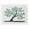 thumbnail image 1 of Tree Bath Mat, Abstract Nature Interpretation Pattern on Plain Background, Plush Bathroom Decor Mat with Non Slip Backing, 29.5" X 17.5", Green Grey, by Ambesonne, 1 of 2