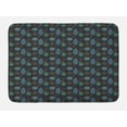 thumbnail image 1 of Tree Bath Mat, Acorn Autumn Scandinavian Minimalistic Pattern, Plush Bathroom Decor Mat with Non Slip Backing, 29.5" X 17.5", Dark Indigo Multicolor, by Ambesonne, 1 of 2