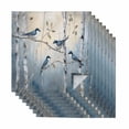 thumbnail image 1 of Tree Birds Cloth Napkins, Spring Forest Oil Painting Modern Animal Washable and Reusable Dinner Napkins Set of 8, Table Napkin for Kitchen Party Birthday Wedding Hotel Housewarming 20"x20", 1 of 8