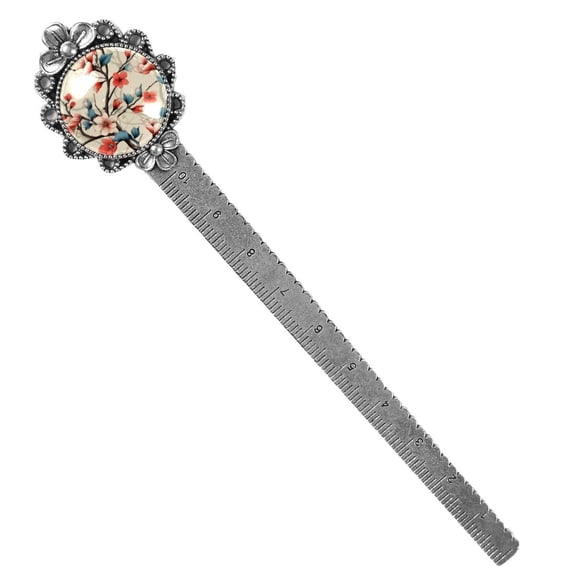 Tree Book Lovers' Delight: Vintage Silver Lace-Edged Bookmark - Gift for Readers
