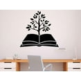 thumbnail image 1 of Tree Book Wall Decal Library Vinyl Sticker School Education Home Art Design Murals Modern Room Interior Decoration 60x57cm, 1 of 4