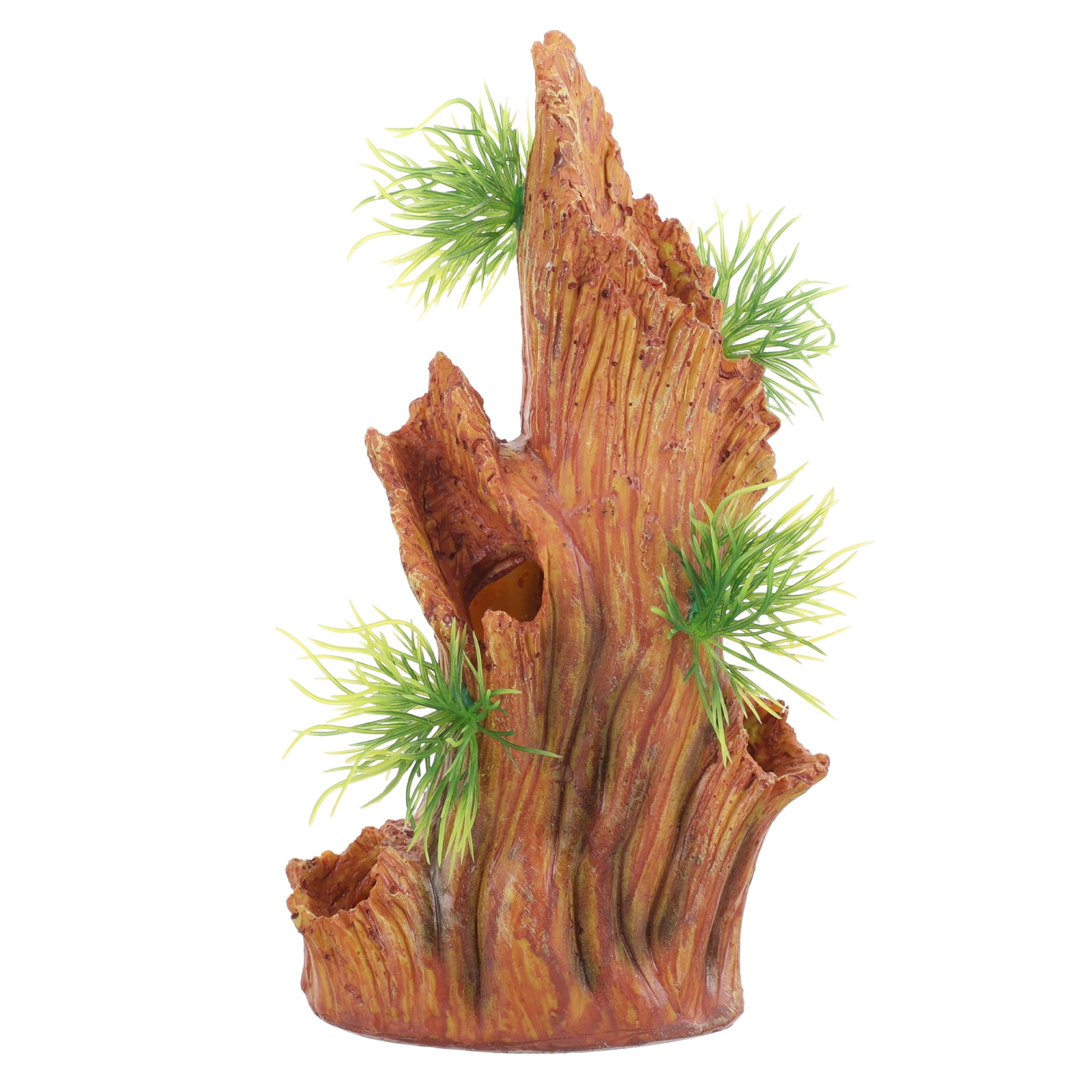 Tree Branch Landscaping Decoration Decorative Fake Tree Stump Fish