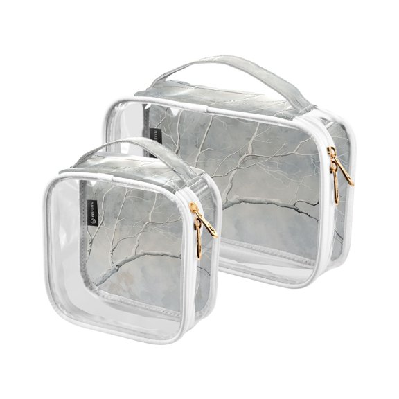 Tree Branch Makeup Bags Set Travel Toiletry Bags Portable Cosmetic Bags Organizer Waterproof 2 Packs