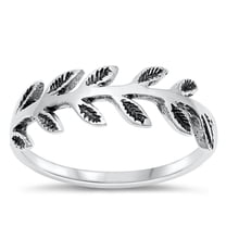 Tree Branch Peach Offering Wholesale Ring .925 Sterling Silver Band Jewelry Female Male Size 4