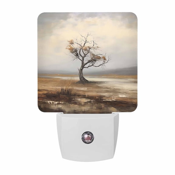 Tree Branches Plug-in LED Night Lights Grassland Auto Dusk-to-Dawn Sensor for Bedroom, Bathroom, Kitchen, Nursery, Hallway, Stairs, Wall Home Decor