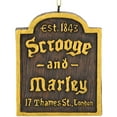 thumbnail image 1 of Tree Buddees A Christmas Carol Scrooge & Marley Counting House Sign Ornament, 1 of 7