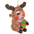 thumbnail image 1 of Tree Buddees Anime Reindeer Christmas Cartoon Character Ornament, 1 of 8