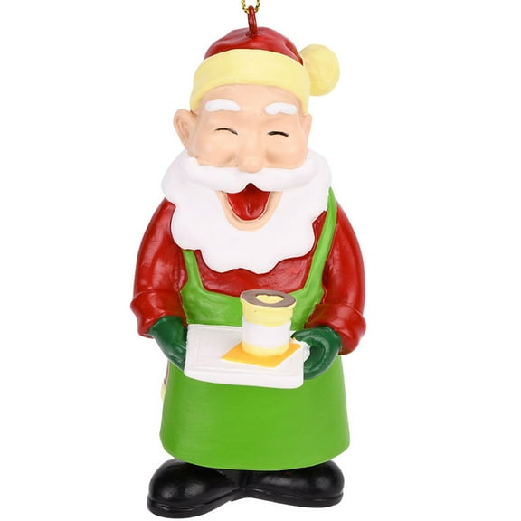 Tree Buddees Barista Santa Christmas Tree Coffee Ornament