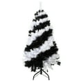 thumbnail image 1 of Tree Buddees Black and White Swirl Halloween Tree - Unique Christmas Tree 4 Feet Tall Decoration, 1 of 7