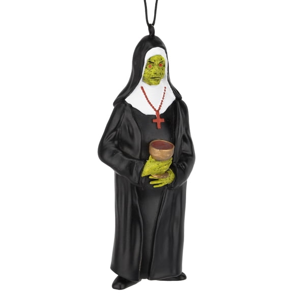 Tree Buddees Creepy Zombie Nun Halloween Horror Ornament Spooky Undead Decoration