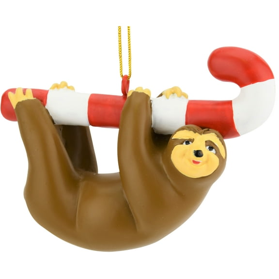Tree Buddees Cute Candy Cane Sloth Animal Christmas Ornaments