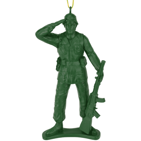 Tree Buddees Green Toy Soldier Christmas Ornament Vintage Army Man Decoration