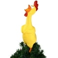 thumbnail image 1 of Tree Buddees Hilarious Rubber Chicken Christmas Tree Topper  Large 14", 1 of 5