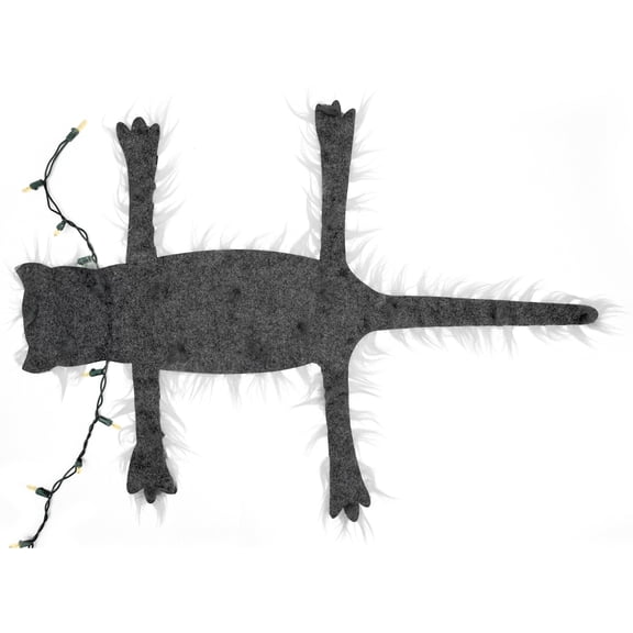 Tree Buddees Decoration, Light Up Fried Cat Rug Funny Christmas Lights