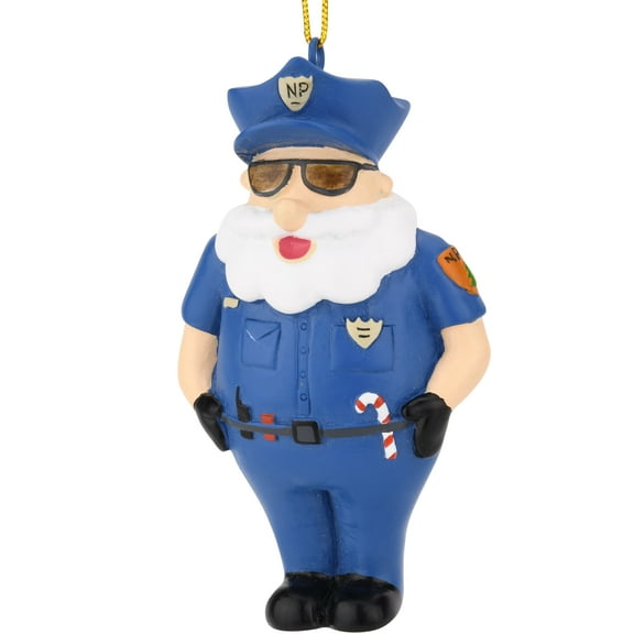 Tree Buddees NPPD Santa - North Pole Police Department Officer Christmas Ornaments