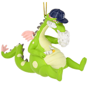 Tree Buddees Puffin The Magic Dragon Funny Green Dragon Smoking Christmas Ornament
