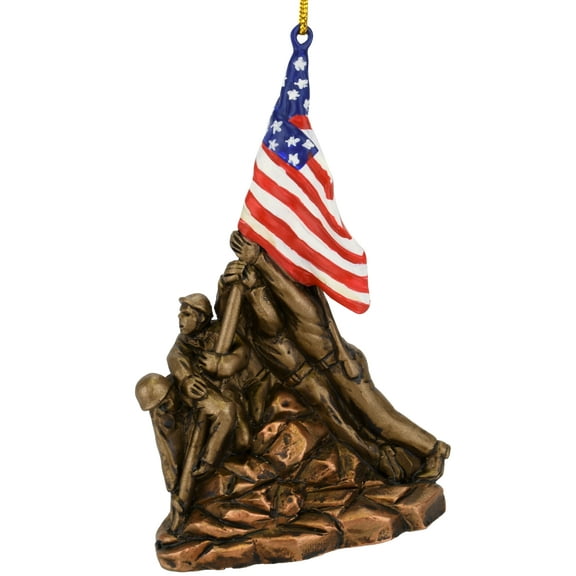Tree Buddees US WWII War Memorial Iwo Jima Statue World War II Christmas Ornament
