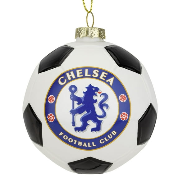 Tree Buddees x Chelsea F.C. Official Football Club Bauble Limited Edition Christmas Ornament - Glass Soccer Ball
